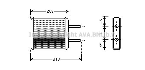 AVA QUALITY COOLING šilumokaitis, salono šildymas KA6043